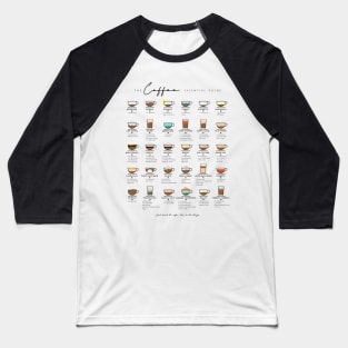 Type Of Coffee Essential Guide Baseball T-Shirt